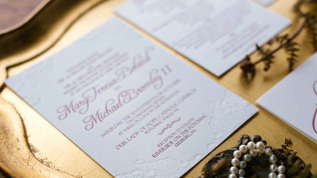 tarjetones con estilo de otoño impresas en letterpress en imprenta argetina