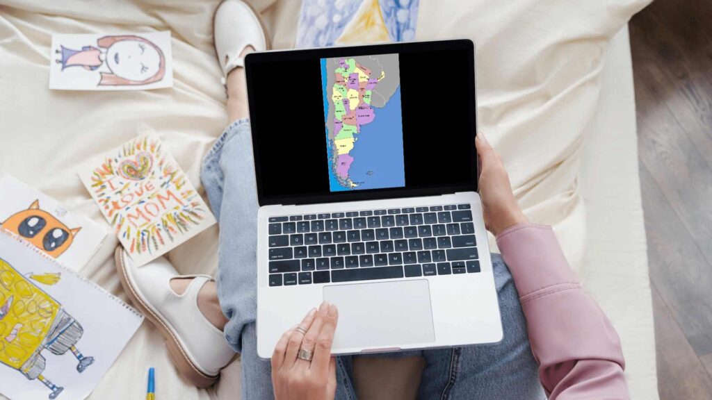 Paso a paso para imprimir mapa de argentina